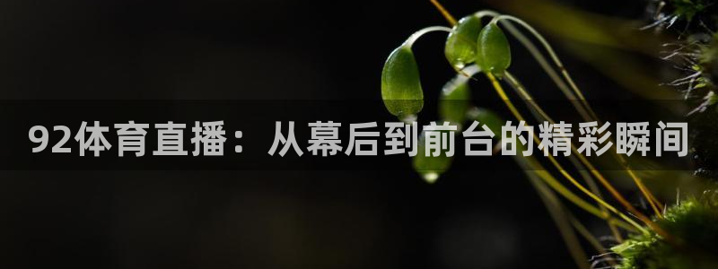 咪咕咪咕体育直播：92体育直播：从幕后到前台的精彩瞬间